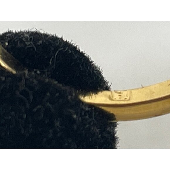 Gold-tone Cocktail Ring Clear Stones Statement - Picture 3 of 4